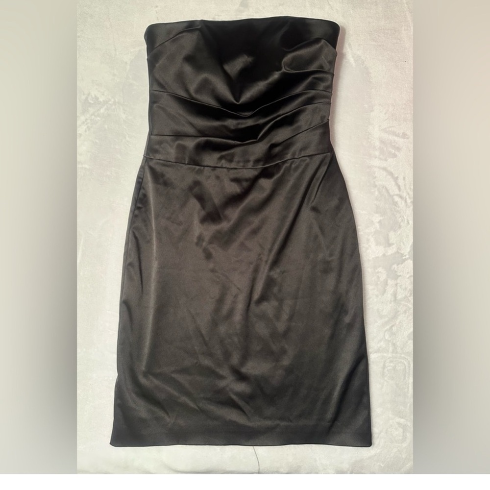 White House Black Market Black Strapless Mini Dress - Picture 3 of 3